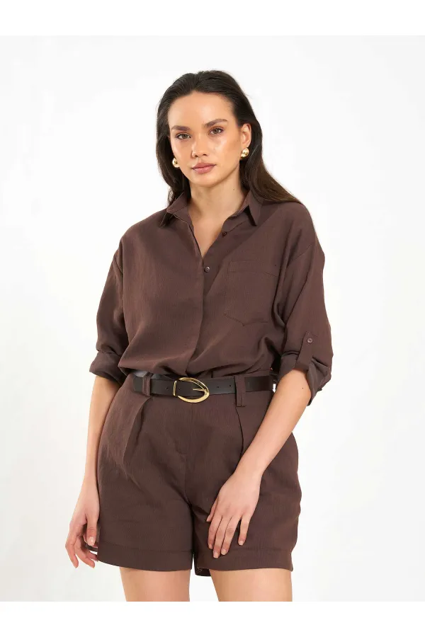 080783 Skirt-Framed Shirt