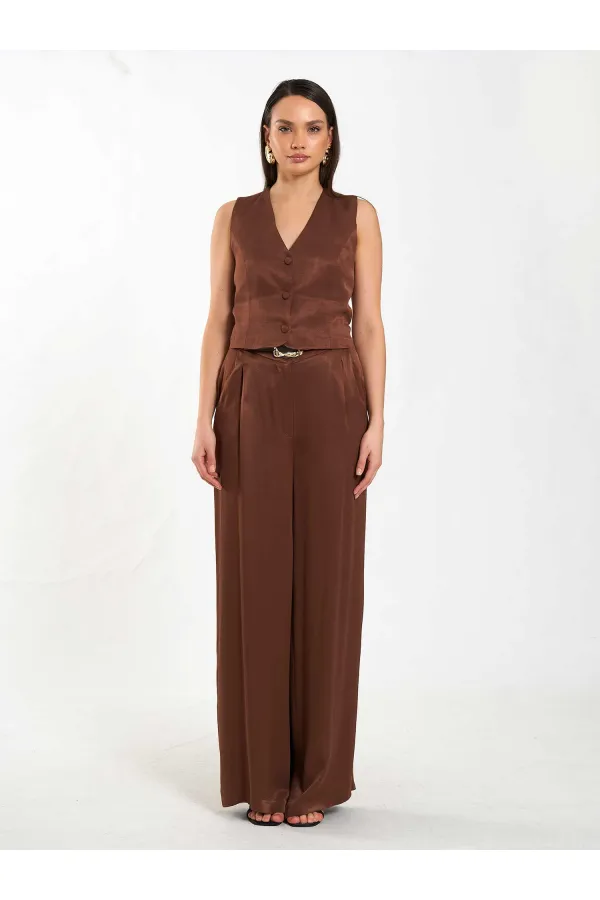 031624 Belt Detail Single Pleat Trousers