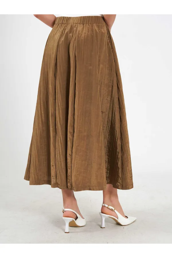 Jupe midi évasée 041188 avec dos élastiqué