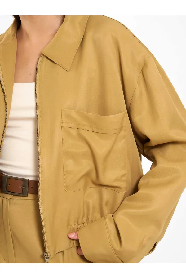 160897 Single Pocket Bomber Jacket