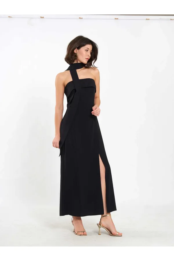 Robe bustier fendue 111706