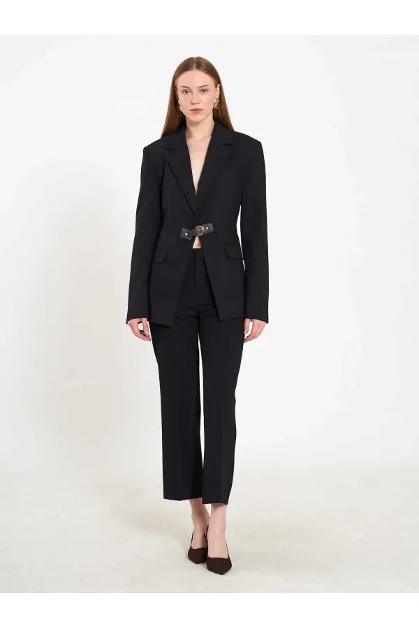 131066 Stella Jacket with Front Belt Buckle