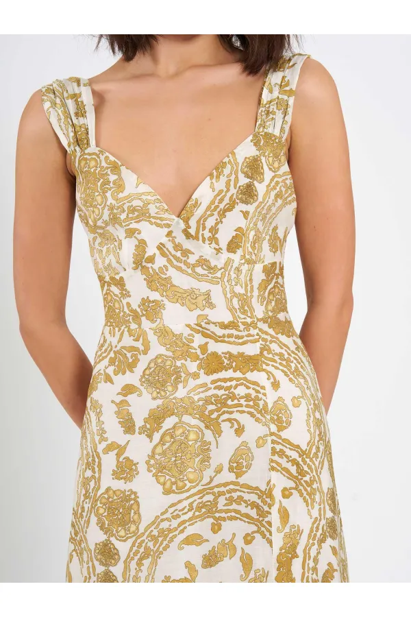 Robe fendue à motifs 111557