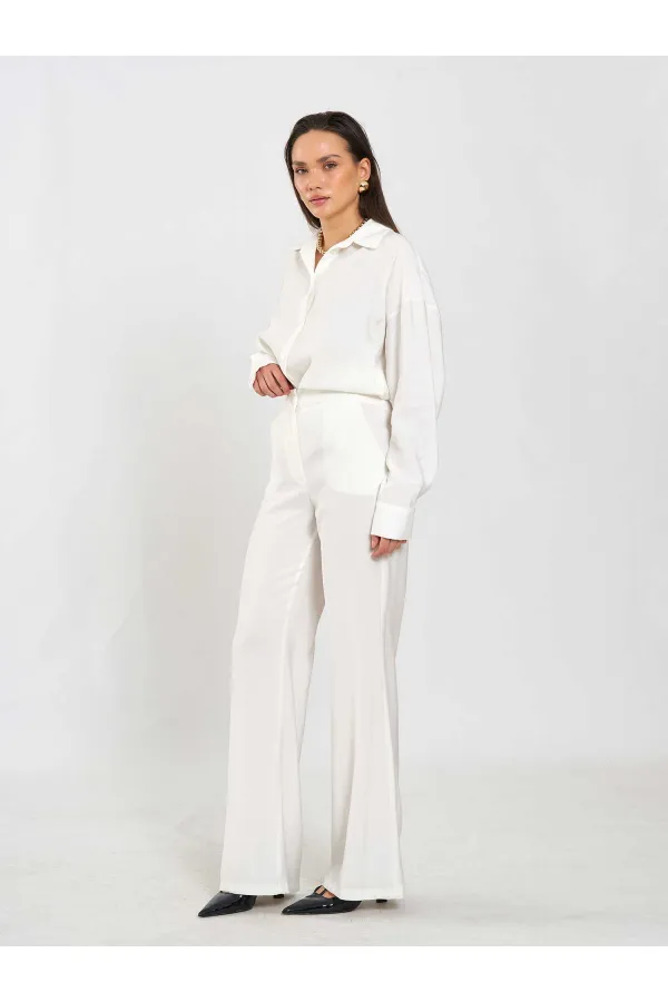 031651 Düz Kemer Pantolon