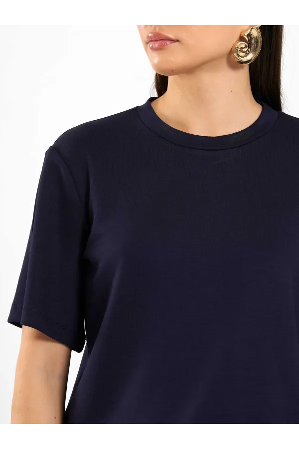 050733 Crew Neck Oversize T-Shirt