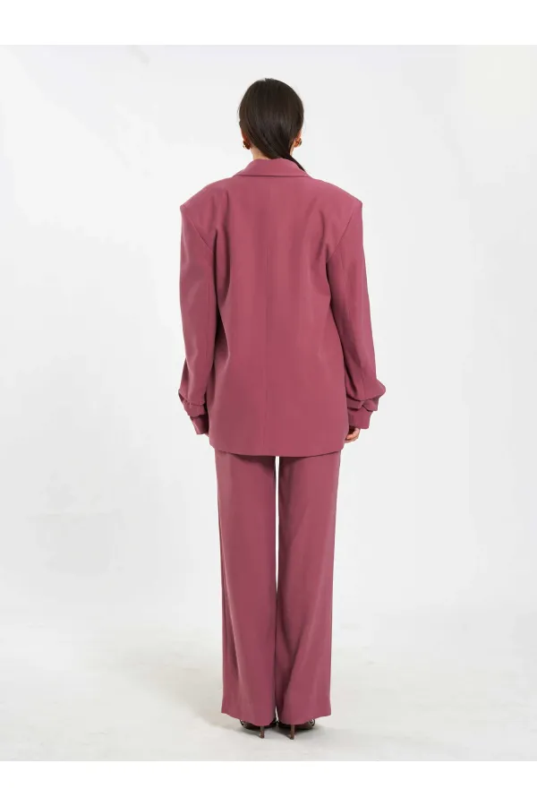 131046 Veste oversize à manches plissées