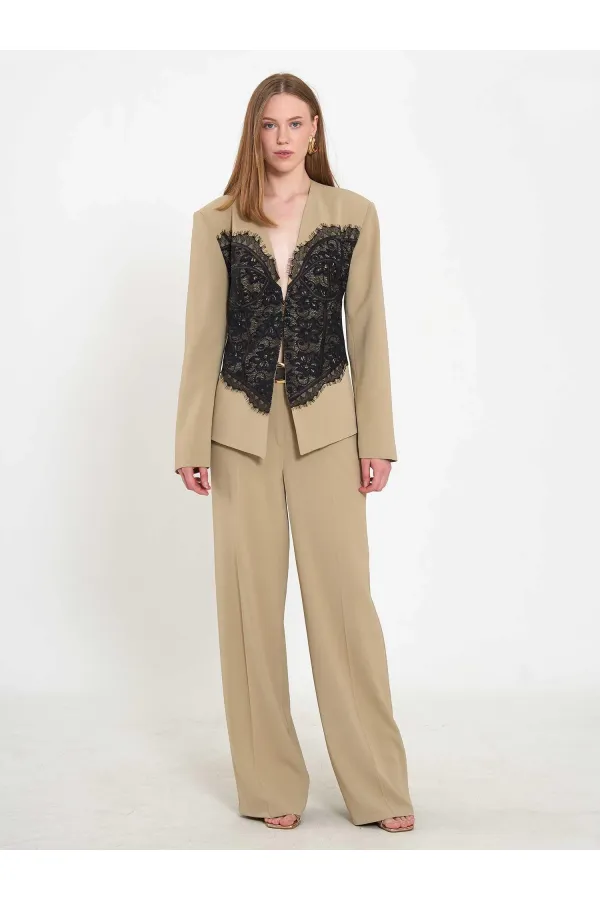 131064 Lace Corset Fit Jacket