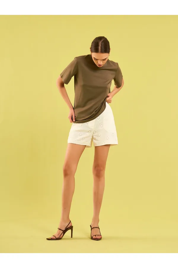 050733 Crew Neck Oversize T-Shirt