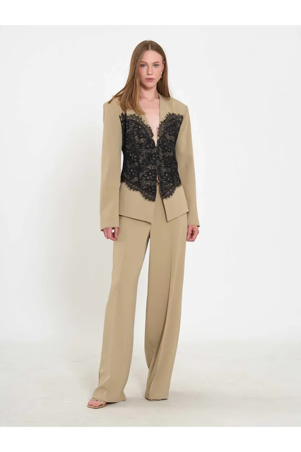 131064 Lace Corset Fit Jacket