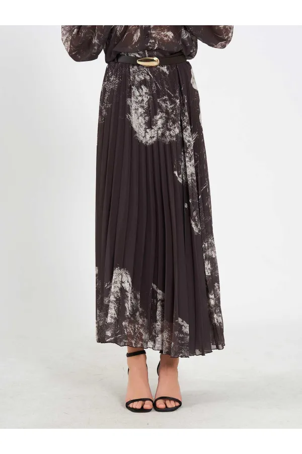 041189 Suluboya Efektli Piliseli Etek