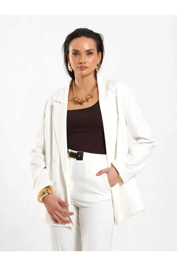 131059 Veste à poches passepoilées