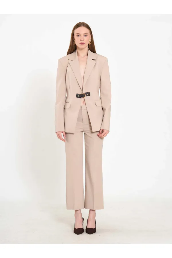 131066 Stella Jacket with Front Belt Buckle