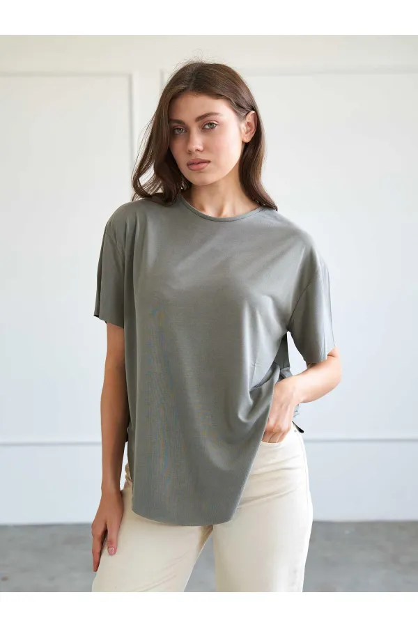 050746 Kısa Kollu Örme T-shirt