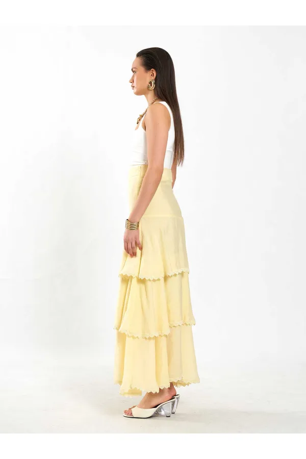 Jupe à volants superposés 041040