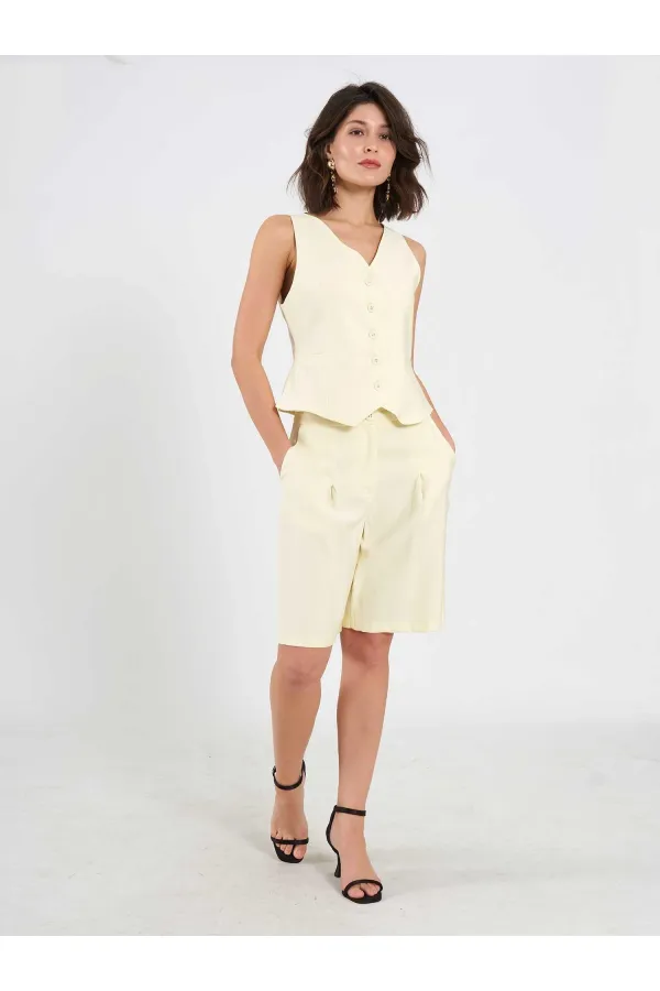 010876 Tek Pileli Bermuda