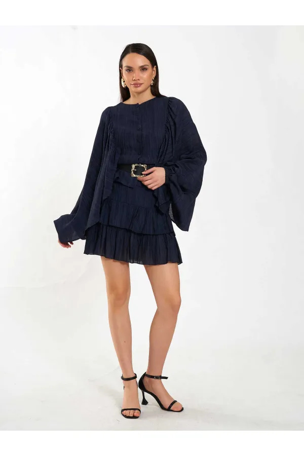 041173 Mini-jupe à volants