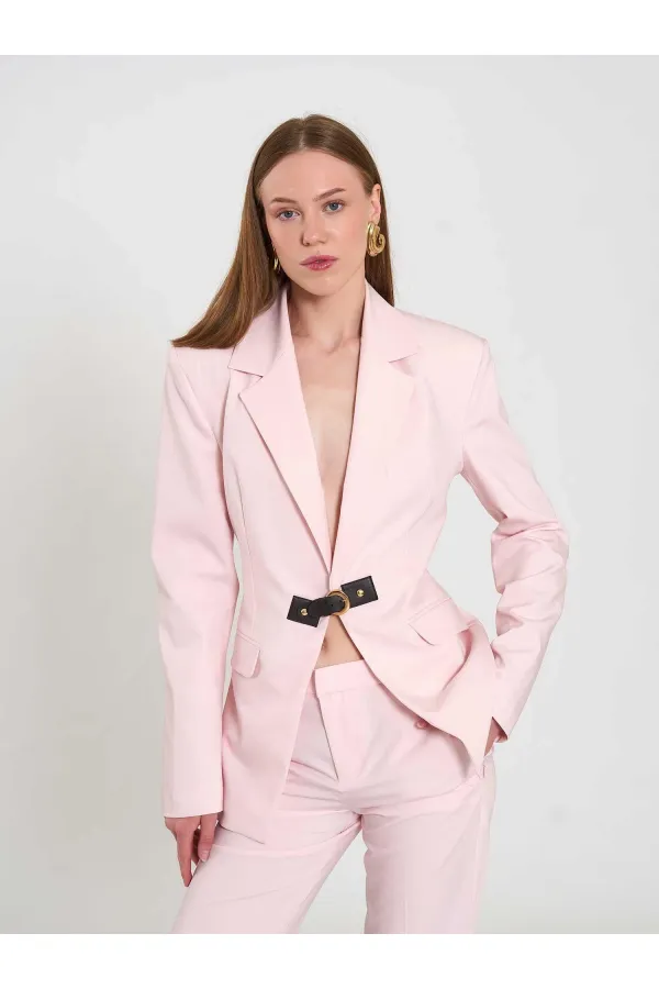 131066 Stella Jacket with Front Belt Buckle