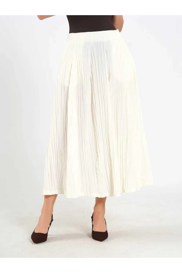 Jupe midi évasée 041188 avec dos élastiqué