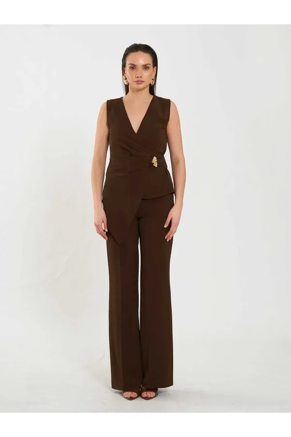 031657 Düz Kemer Pantolon