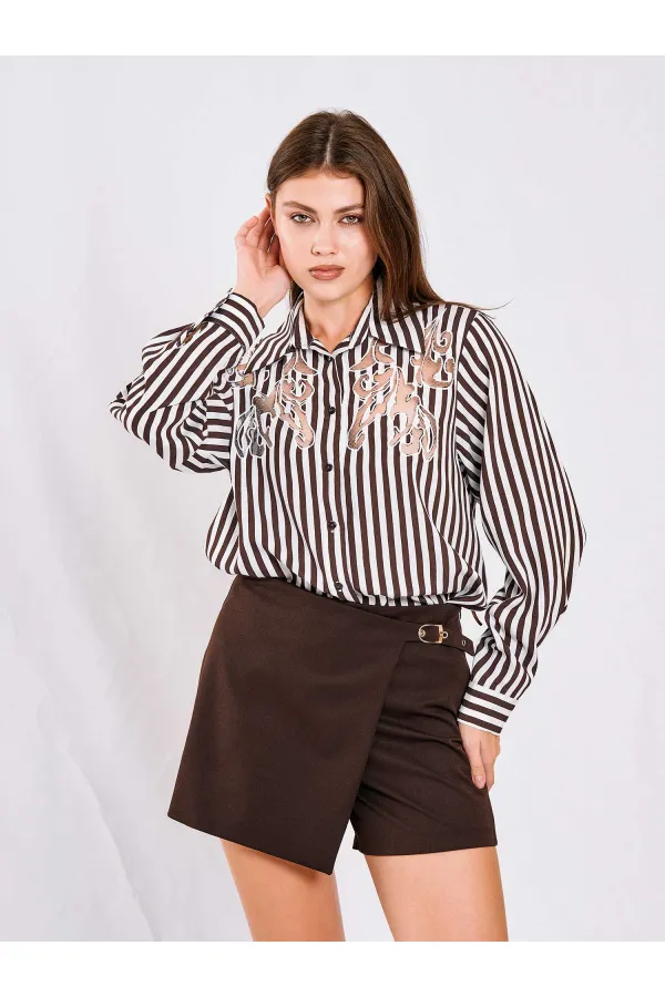 Chemise à détails brûlés 080716