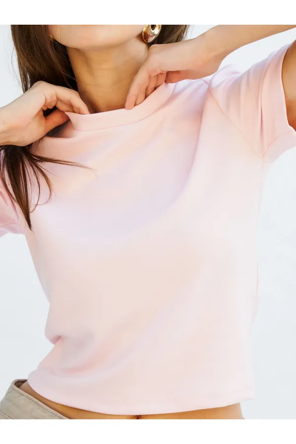 050734 Crew Neck Crop T-Shirt