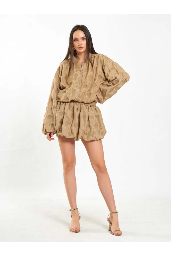 160893 Bomber Fermuarlı Ceket