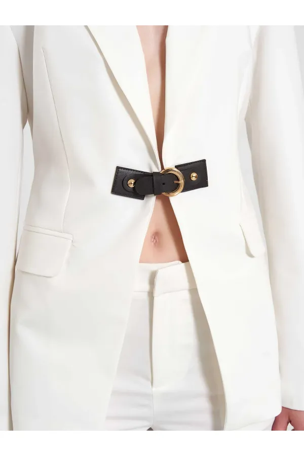 131066 Stella Jacket with Front Belt Buckle