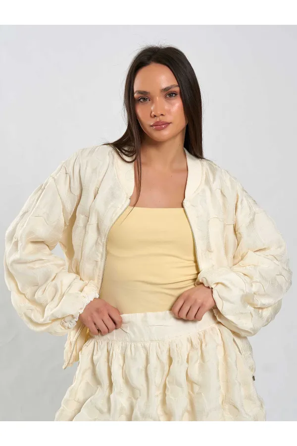 160893 Bomber Fermuarlı Ceket