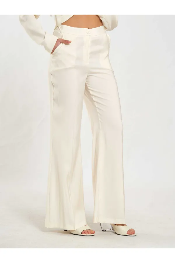 031651 Düz Kemer Pantolon