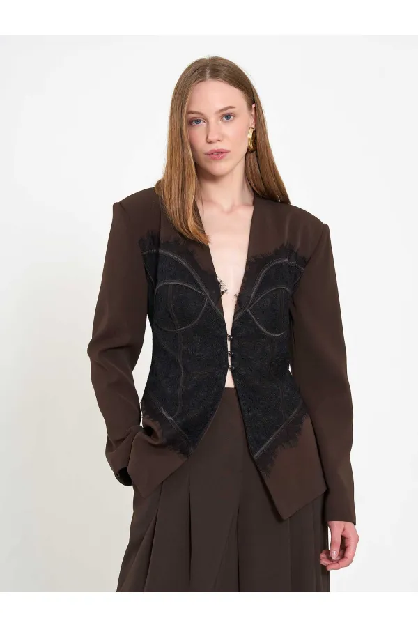 131064 Lace Corset Fit Jacket