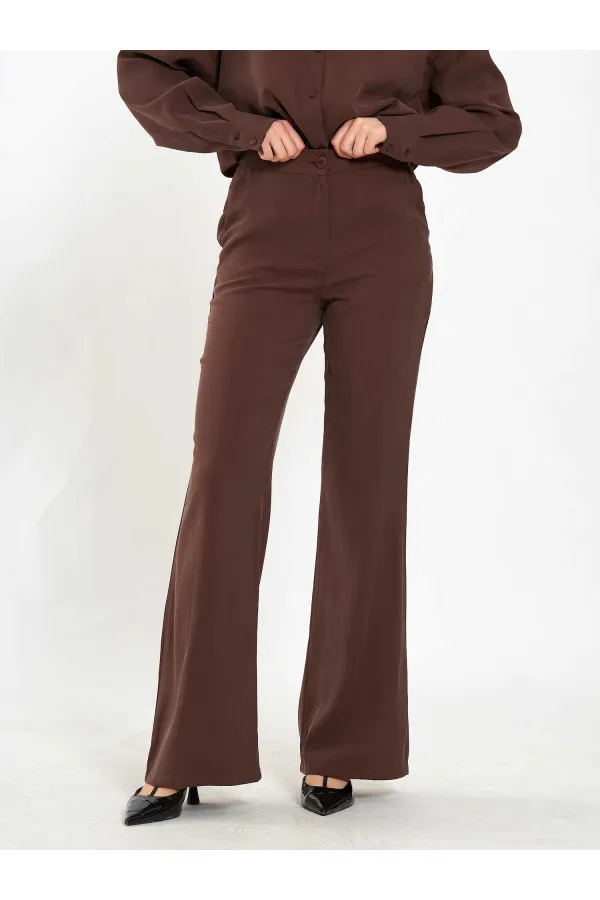 031651 Düz Kemer Pantolon