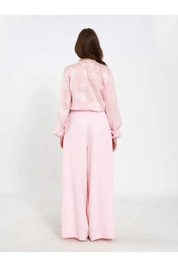 031676 Pleated Loose Fit Belted Trousers 031676 Pleated Loose Fit Belted Trousers