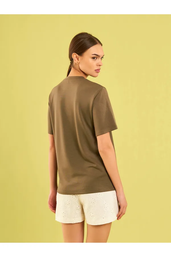 050733 Crew Neck Oversize T-Shirt