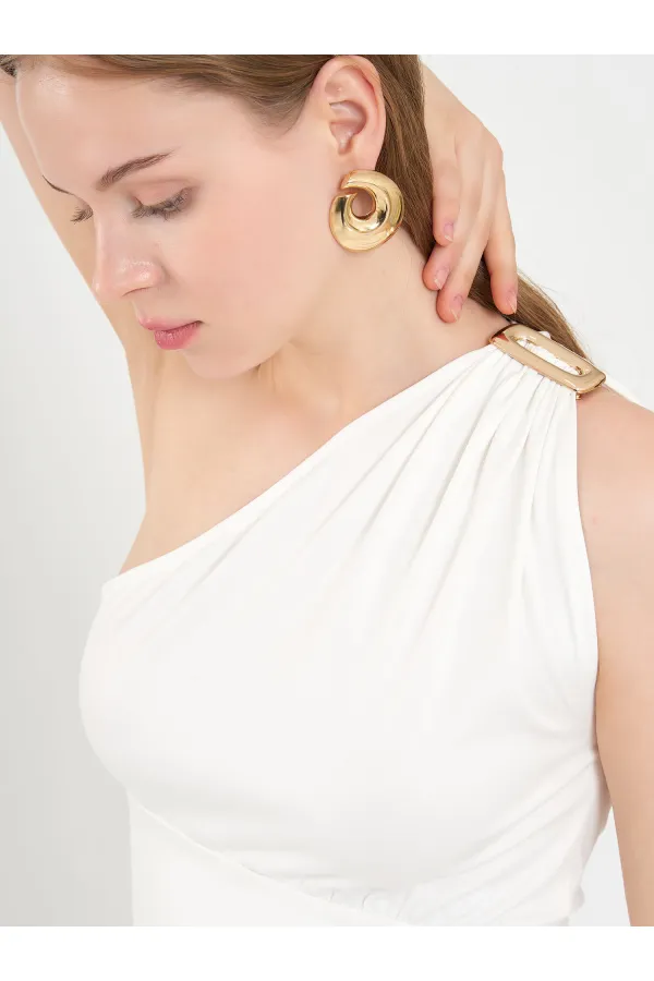 111688 Asymmetrical Waist Corset Dress