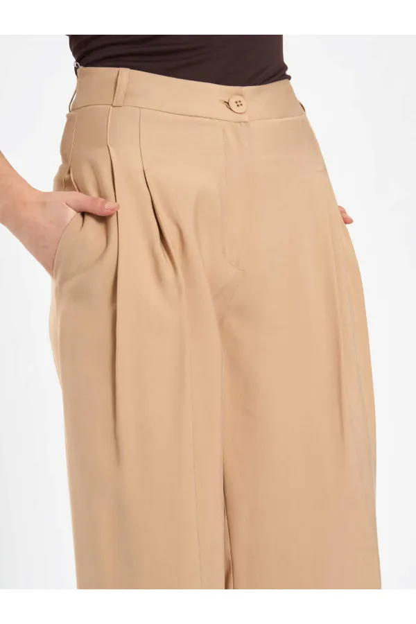 031652 Double Pleated Punto Trousers