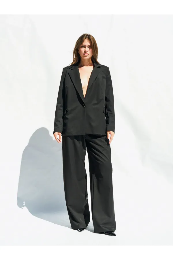 130984 Veste blazer à un bouton