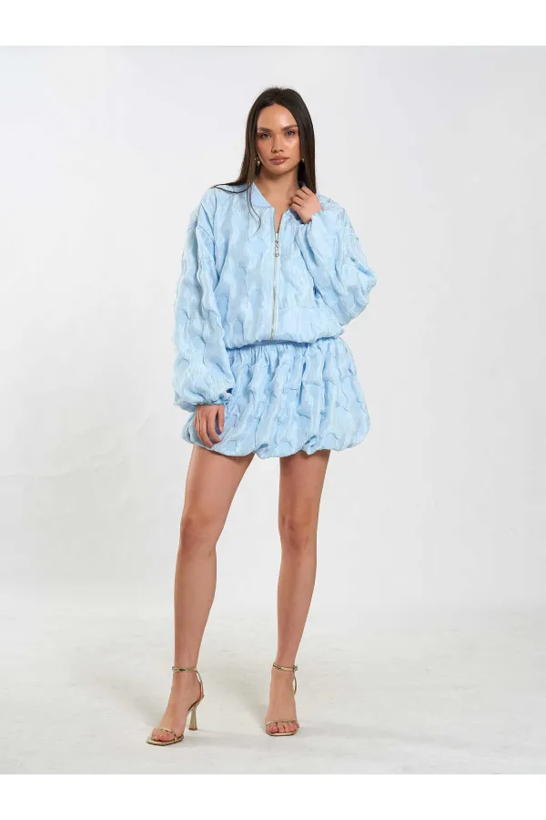 Jupe ballon avec corsage à la taille 041166