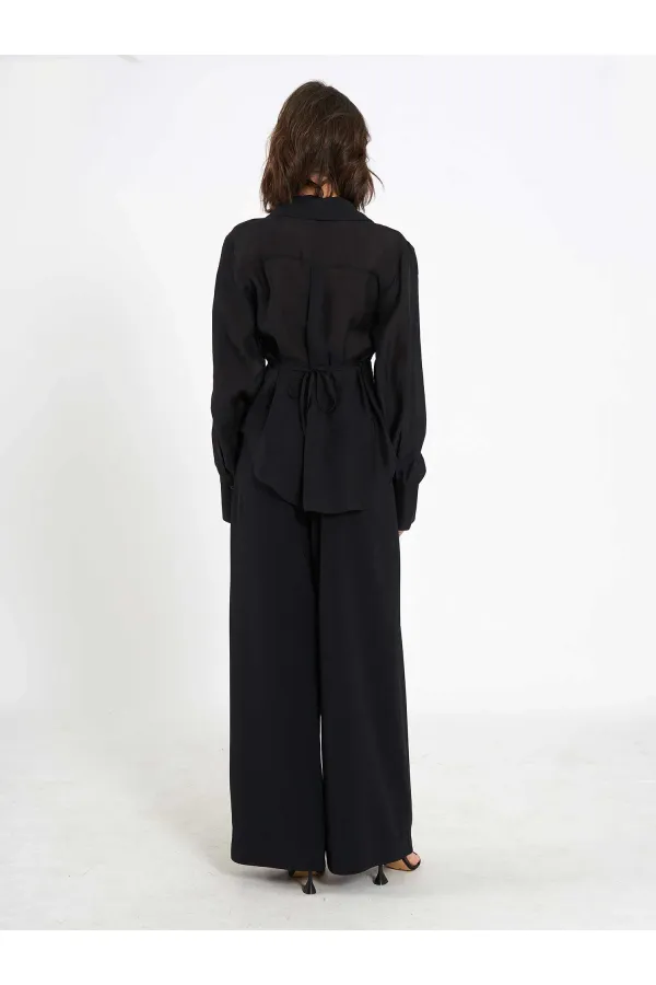 Chemise à détails en dentelle 080812