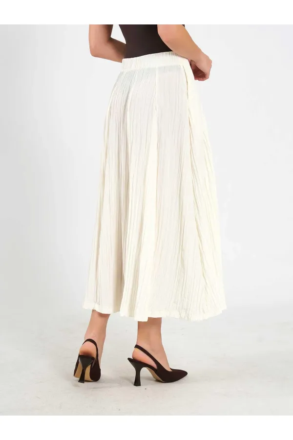 Jupe midi évasée 041188 avec dos élastiqué