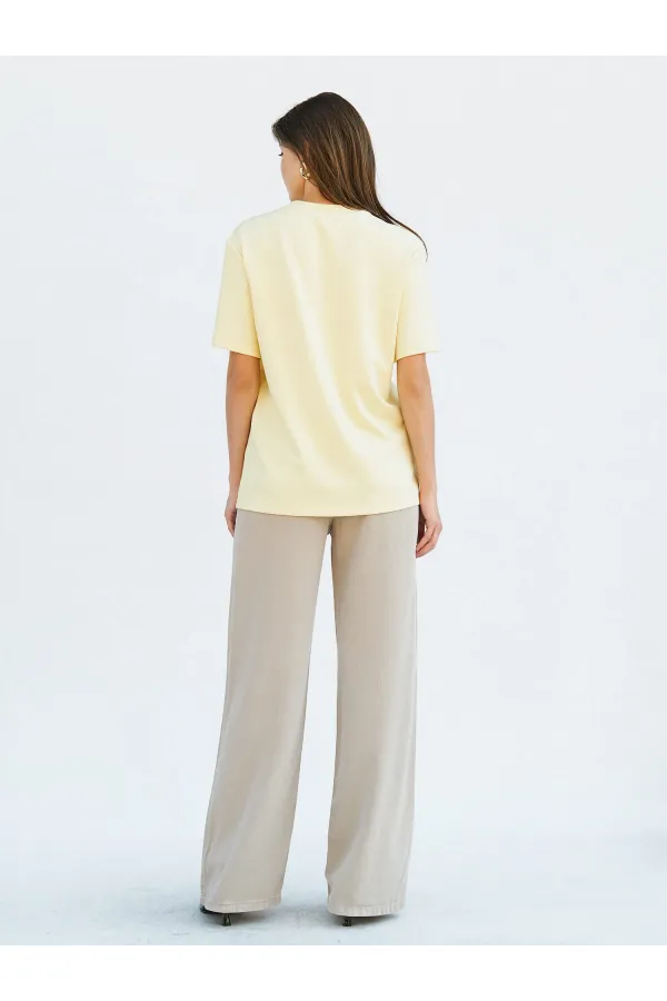 050733 Crew Neck Oversize T-Shirt