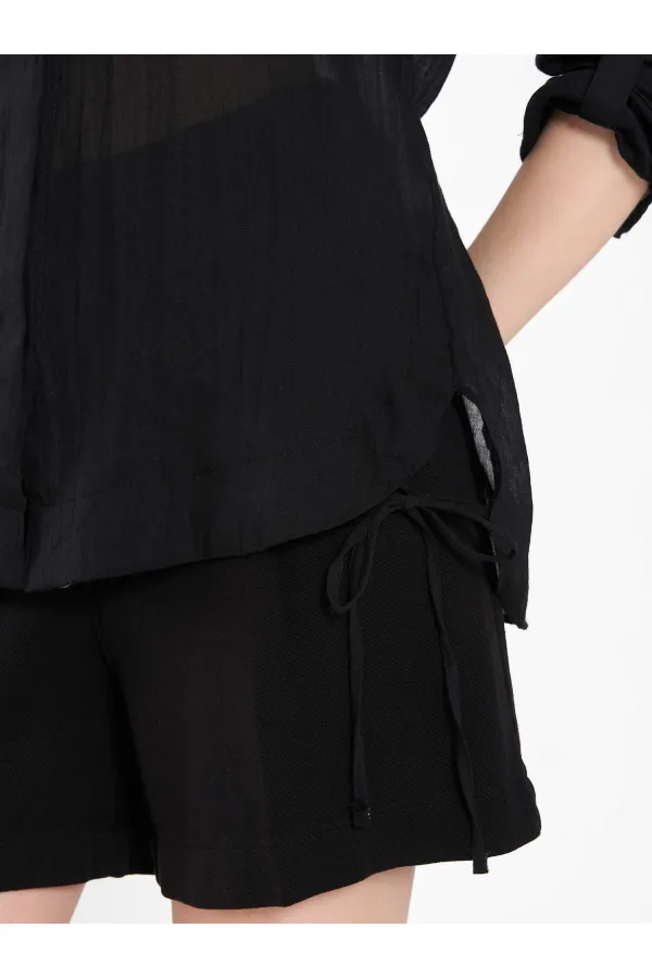 080825 Cotton Shirt with Hem 080825 Cotton Shirt with Hem