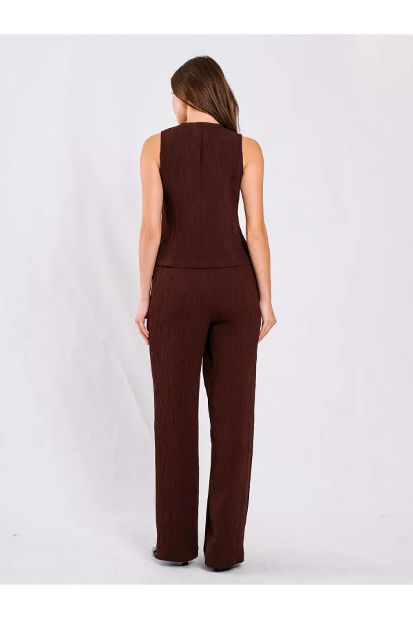 220563 Bisiklet Yaka Yelek Pantolon Takım