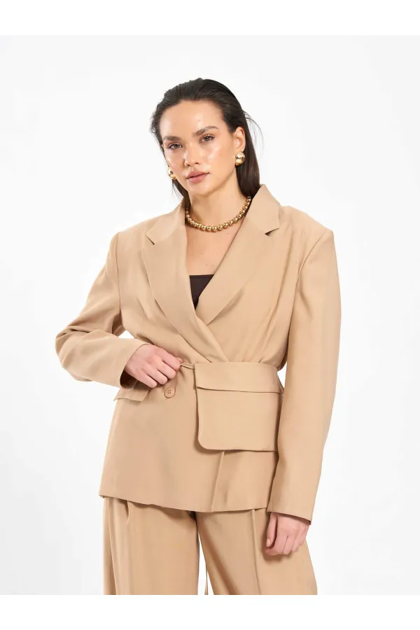 131057 Veste oversize avec sac