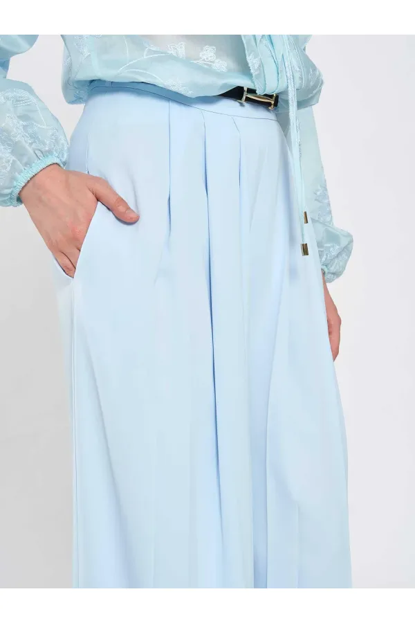 031676 Pleated Loose Fit Belted Trousers 031676 Pleated Loose Fit Belted Trousers