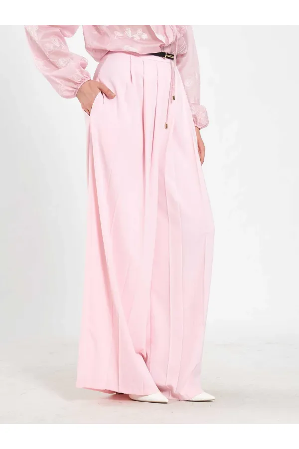 031676 Pleated Loose Fit Belted Trousers 031676 Pleated Loose Fit Belted Trousers