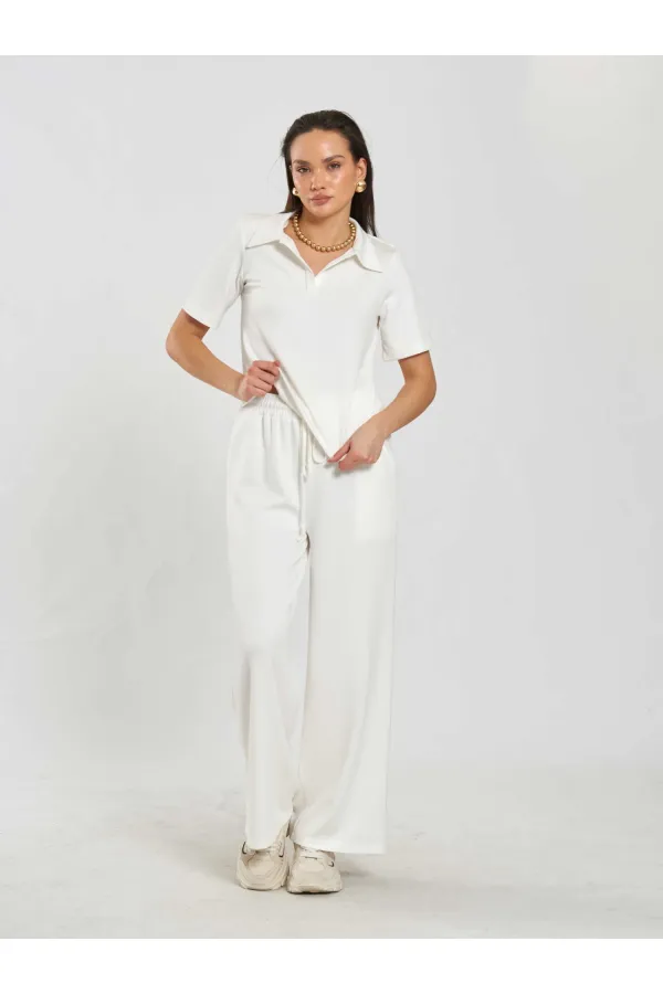 Pantalon à taille élastique 031628