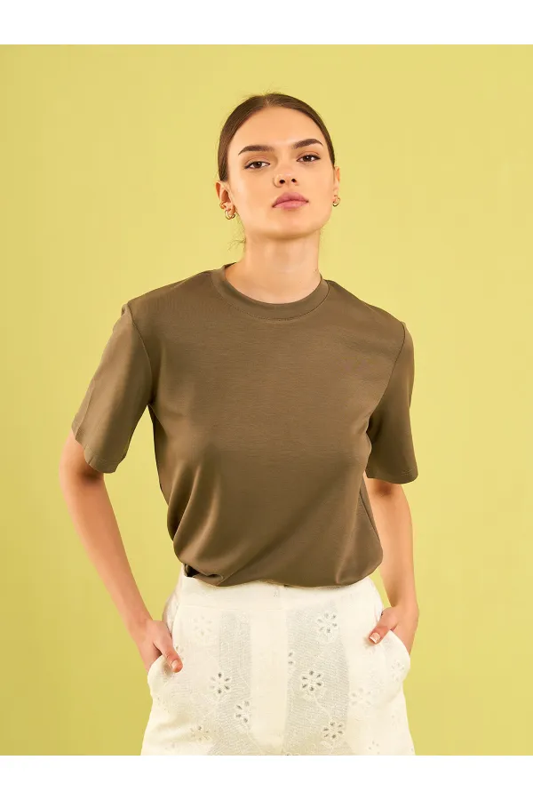 050733 Crew Neck Oversize T-Shirt