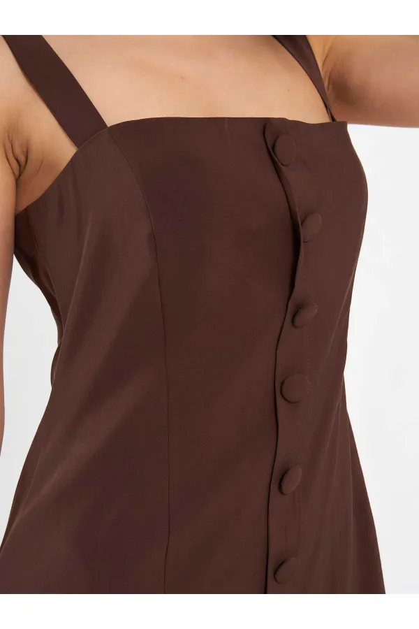 Robe courte boutonnée 111707