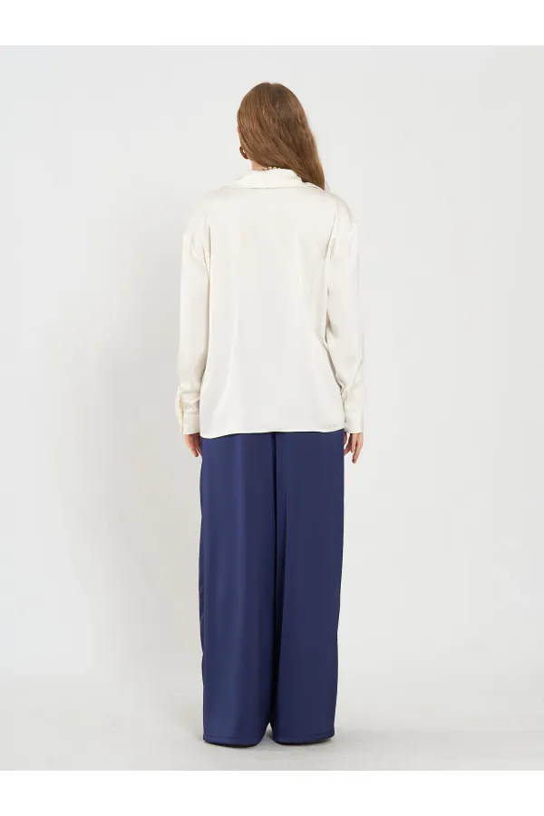 080771 Basic Satin Shirt