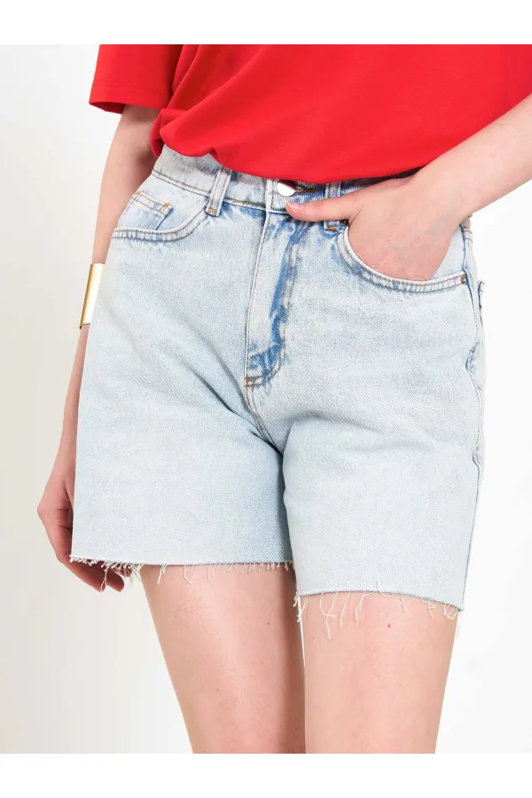010877 Denim Mini Shorts
